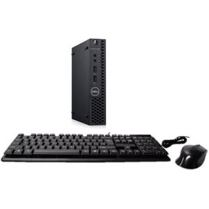 DELL REFURBRISHED OptiPlex 3060 Tiny Computer Micro Tower PC, Intel Core i3-8500T Processor,8 DDR4 Ram 128GB  SSD, Display Port, HDMI, Wi-Fi, Wired Keyboard & Mouse, Windows 11 Pro 