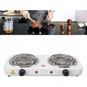2000W Double Burner, Electric Hot Plate for Cooking Portable Cooking Stove, Countertop Burner Cooktop for Kitchen, Dorm, Temperature Control, Easy to Clean