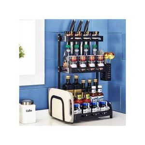 3 Layers Full Set Spice Storage Rack