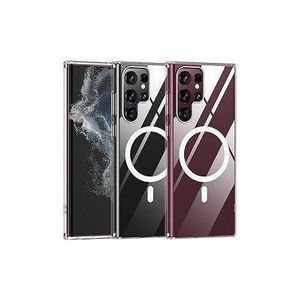 Samsung Galaxy S22 Ultra Crystal Clear MagSafe Compatible Case Cover, Magnetic Wireless Charging Support and Transparent Design