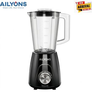 AILYONS TYB-205-PRO 2-in-1 Blender with Grinder, 1.6L, Black, ABS Plastic, 3 Speeds, Safety Lock