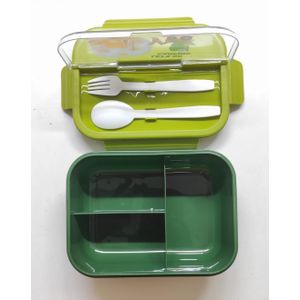 3 Compartment Lunch Box for Kids, Big Lunch Box with Spoon and Fork, Container Lunch Box back to school Lunch box Container, snack Box for school, work etc 1000 ml