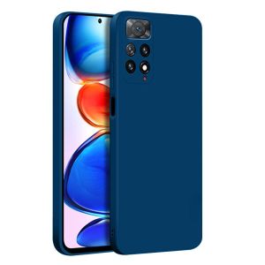 Soft Silicone Back Cover for Xiaomi Redmi Note 11 Pro - Blue, anti-fingerprint, anti-scratch, durable silicone case