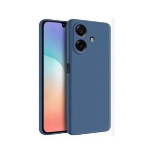 Samsung Silicone Back Cover for Galaxy A07 - Blue, anti-fingerprint, anti-scratch, durable silicone case