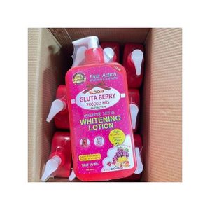 Gluta Berry BLOOM GLUTA Fast Action Whitening & Anti-AGING Body Lotion. Whitens, Fade Dark Spots, Freckles, Prevent skin aging, Moisturizes & Brightens