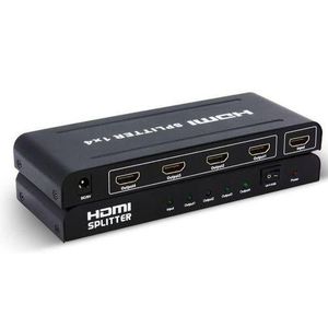 HDMI Splitter Switch 4K 4 Ports 4x1 HDMI Switcher Splitter Box Support 4K Ultra HD 3D With Power Adapter 30Hz Resolution