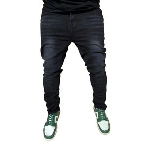 Black wash plain men denims