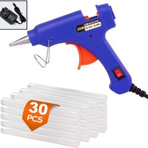 WakeView 20W Mini Hot Glue Gun Kit with 30pcs Glue Sticks, Fast Heating Hot Melt Glue Gun for DIY Crafts, Home Repairs & Quick Fixes
