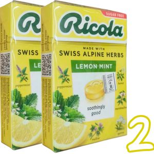Ricola 2X Lemon Mint With Swiss Alpine Herbs