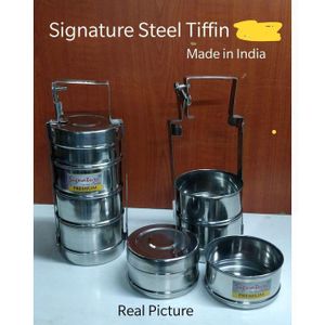 Signature stainless steel  Bombay Tiffin (lunch box)