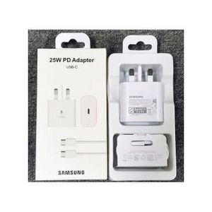 Samsung Original Fast 25W Charger Adapter & Cable (White)