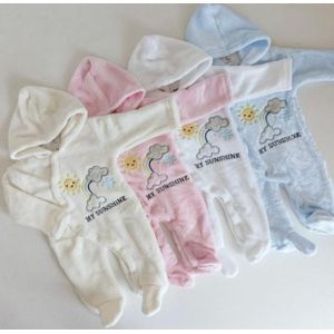 Baby Fleece Baby Romper - Pink