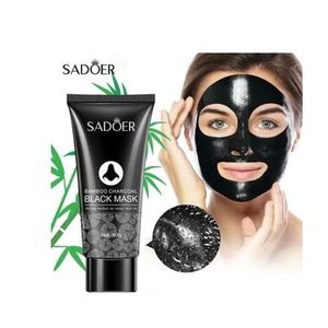 SADOER Peel Off Mask Black Mask Deep Cleansing Bamboo Charcoal Blackhead Remover Shrink Pore 60g