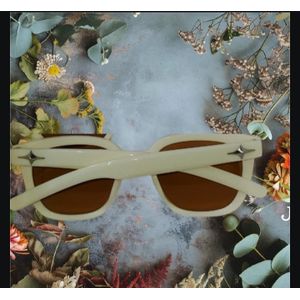 Metal Ivory square sunglasses 