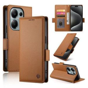 XIAOMI  Wallet Case For Redmi Note 13 Pro 4G / Poco M6 Pro 4G, Leather Shockproof Protective Cover