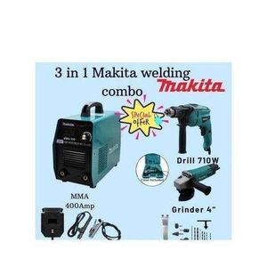 Makita 3 In 1 Welding Machine Combination Set Include Welding Machine, Grinder And Drill 710W