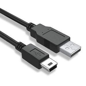 5 Pin Mini USB Cable (35 CM) USB 2.0 Type A to Mini B Cable Compatible with GoPro Hero 3+, PS3 Controller, MP3 Player, Digital Camera (Black)