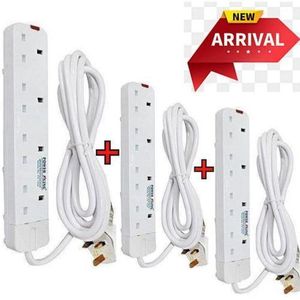 Power King 3 HOME BEST 4 WAY POWER EXTENSION WITH LONG CABLE