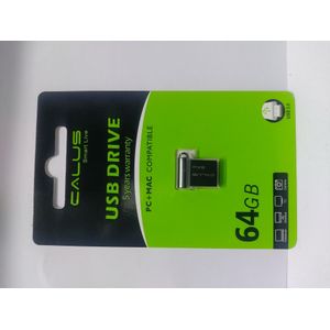 CALUS USB Drive 64GB Ultra High Capacity Compact Flash Drive for File Storage, Transfer & Backup