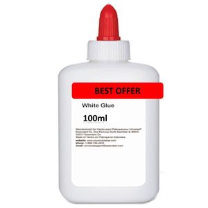 School Glue, All Purpose Washable, White Liquid Glue - Dries Clear, Crafts, Home Glue, Office Glue, Craft Projects, Washable, Non Toxic  100ml