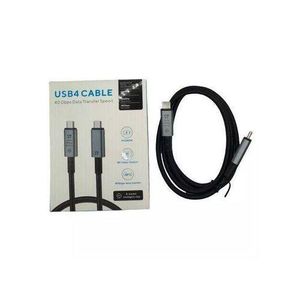 2m USB 4 40Gbps Thunderbolt 3/4 USB Type C Braided Cable Metal Ends 240W 8K@60Hz