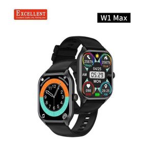 EXCELLENT W1 Max Super Stable Smart Watch - black
