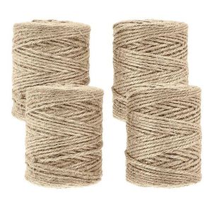 Natural Jute Rope Jute Twine 2mm Rustic Wedding Decoration Thin