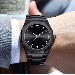 Bestwin Arabic Stainless Steel Wristwatch – Battery Powered Everyday Elegance