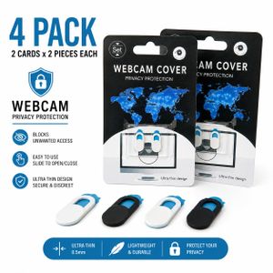 4 Pack Ultra-Thin Webcam Cover Slider for Laptop, MacBook, iPad, Tablet & Smartphone, Camera Privacy Protection