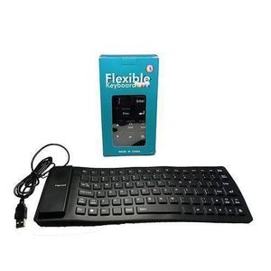 Flexible  Keyboard – Waterproof, Roll-Up Design, Silent Typing, USB Wired Connection