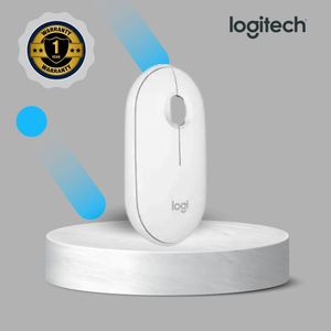 Logitech Pebble Mouse 2 M350s Slim Bluetooth Wireless Mouse-White