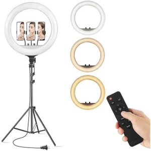 14-Inch Professional LED Ring Light for Makeup, Content Creation, and Selfie Photography with Stand