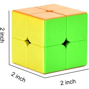 2x2 Rubiks Cube Speed Puzzle Brain Teaser Educational Twist Magic Cube Toy