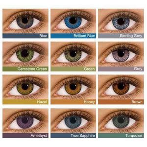 NEW Trending GEMSTONE GREEN Eye Contact Lens Eye Color Blends 1 Pair (FOR 2 EYES) Cosmetic Aesthetic + FREE STORAGE CASE