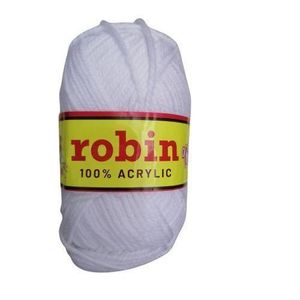 Robin 5 Chunky Yarn Knitting & Crochet white