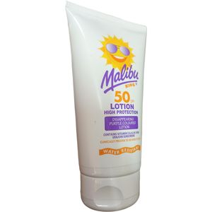 Malibu KIDS SPF 50 High Protection Sunscreen Disappearing Purple Lotion cf