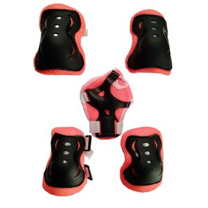Full Protection Red Skating Cycling Guards with Knee, Hand and Elbow Pads
