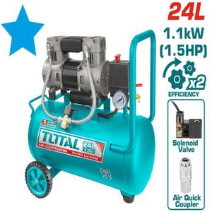 TOTAL TCS1110242 Air compressor 1100W(1.5HP) Tank:24L(6.3Gal)