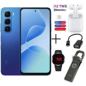 Infinix Hot 60i', 6.7'', (6GB RAM + 128GB ROM), Dual SIM, 5160 MAh, 50MP - Blue + Free Gifts