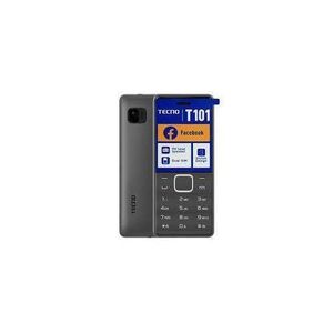 Tecno T101 Dual Sim, Wireless FM, 1.77" Screen- Black