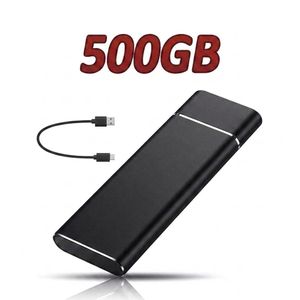 500GB Portable USB 3.1 SSD External Mobile Hard Drive - Black