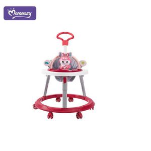 Momeasy Adjustable All-in-One Musical Baby Activity Walker with Parent Handle