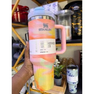 Redberry Tumbler With Handle & Straw Lid, Insulated Reusable Stainless Steel Travel Mug