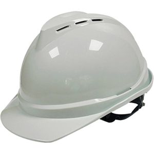 Construction Hard Hat Breathable Work Protective Gear for Industrial Outdoor|Business & Industrial-White