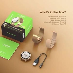 Oraimo  Watch Muse 1.32” AMOLED IP68 Smart Watch//comes With 2 Straps