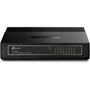 TP Link TL-SF1016D 16-Port 10/100 Mbps Desktop Ethernet Switch/Hub, Ethernet Splitter, Plug & Play, No Configuration Required