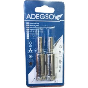 Adegso 12mm Pack Of 2 Glass Hole Saw Cutter Bit bc