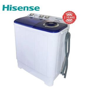 Hisense 7.5Kg Twin Tub Washing Machine – Energy Saving, Fast Wash – 2 Yrs Warranty
