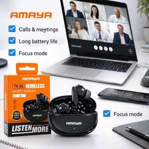 Amaya TK05 Wireless Earbuds – HD Sound, Long Battery Life