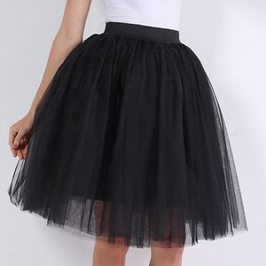 Puffy Skirt Tulle saias High Fashion Fluffy Skirts For Women Midi Skirt  Party Long Pink Custom jupe femme